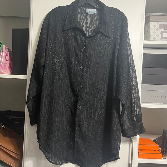 Port Cruz Tops - Porto Cruz, Size L, Black
